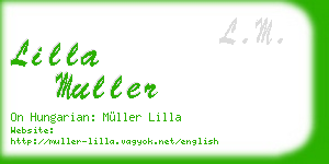 lilla muller business card