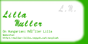 lilla muller business card